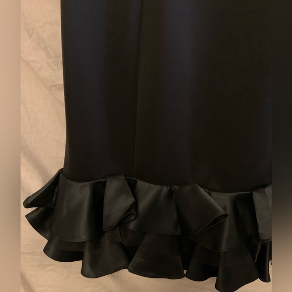 💥Donna Ricco Women’s Ruffled Scuba Dress, Black, ‌‌‌‌‌‌‌‌‌‌‌‌‌‌‌‌‌10 - Picture 7 of 11